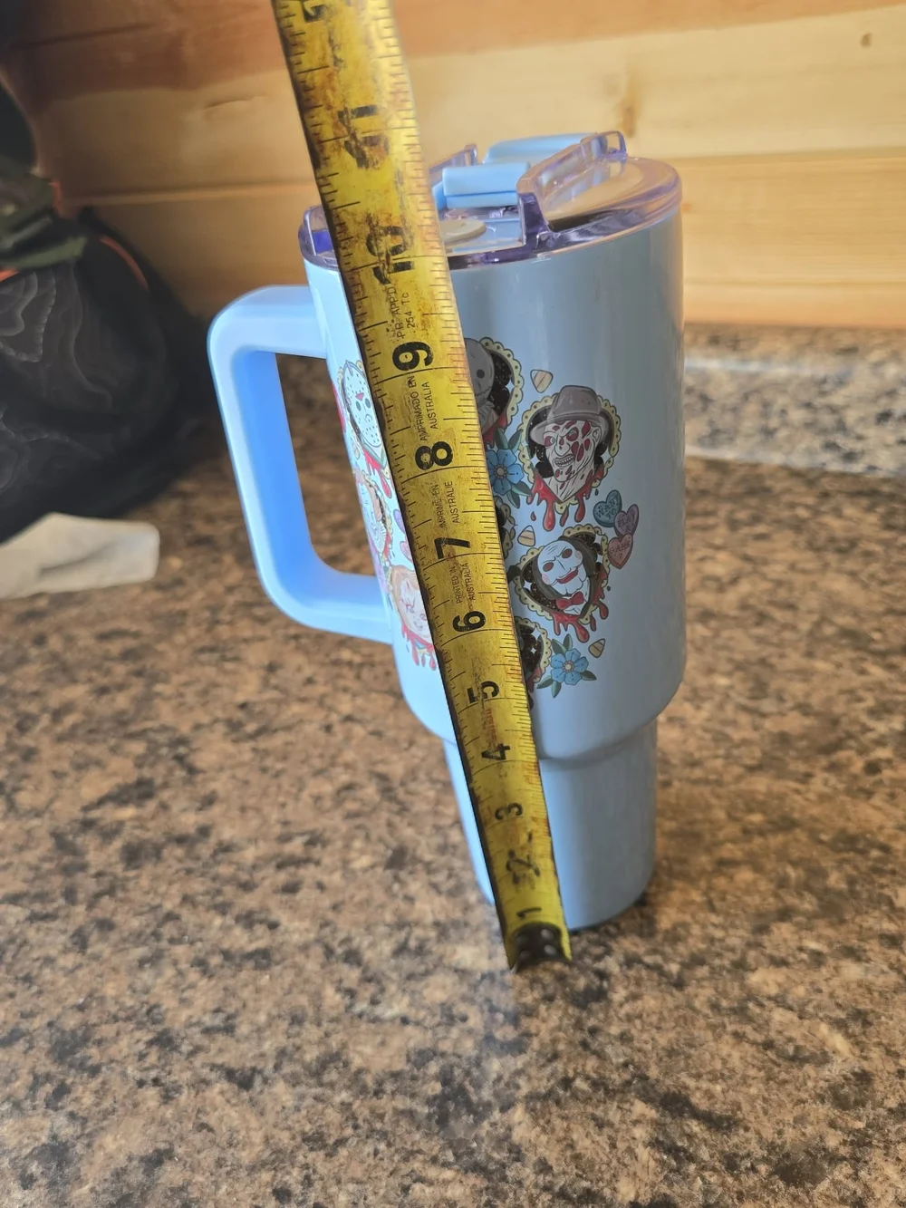 Scary Movie Characters Light Blue 40 oz Tumbler